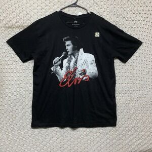 Elvis Presley Aloma Photo Tee T Shirt Mens Size XL  Black 100%Cotton  Ringspun T